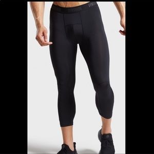 GYMSHARK SHADOW 3/4 LEGGINGS IN GRAY FOR MEN XL